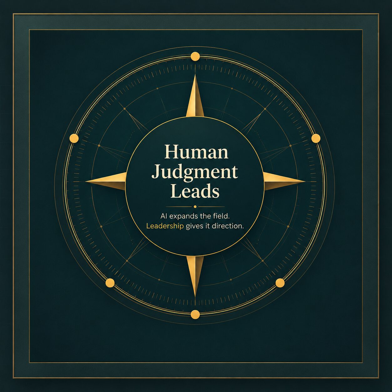 The HybraCreate Leadership Framework five-pillar compass model